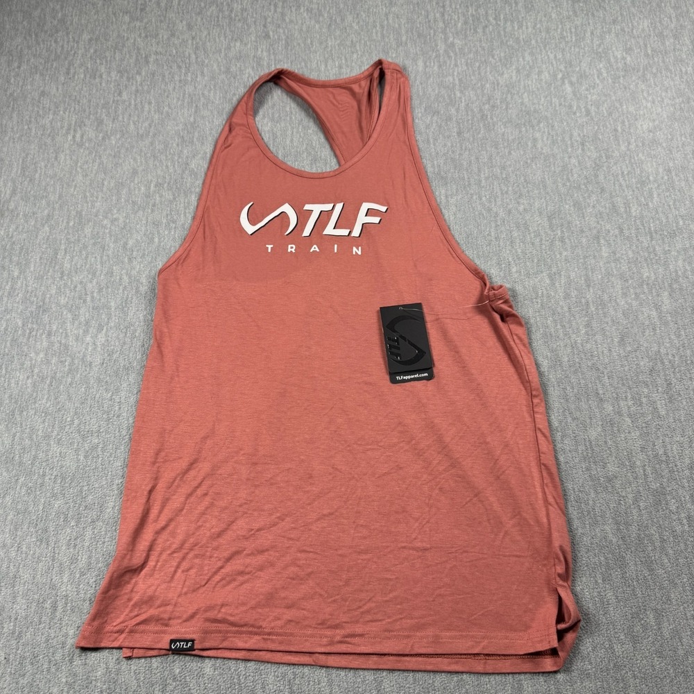 TLF Tank Top Mens Medium Brick Legend Train Stringer Racerback Athletic Gym New